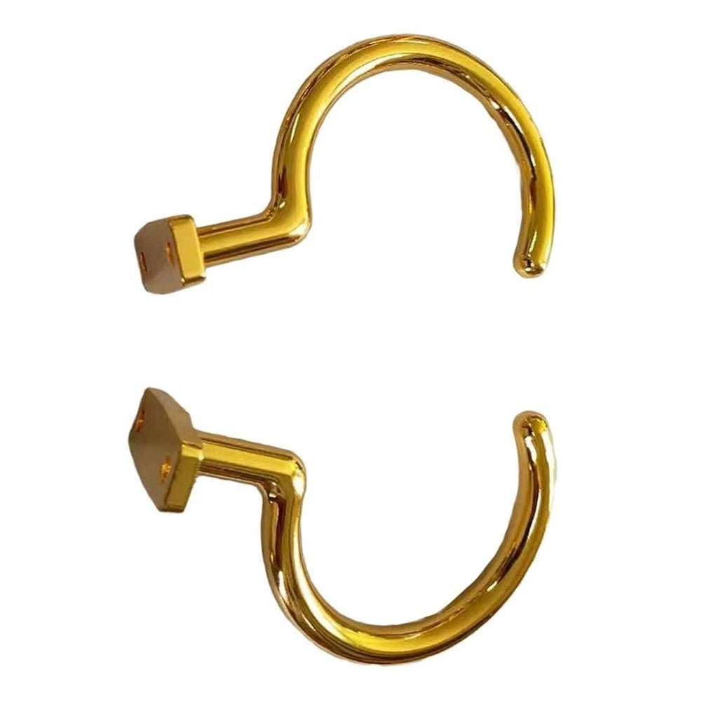 Set of 4 Iron Hooks for Dual Purpose Use - Rust-resistant Coating, 9cm Length