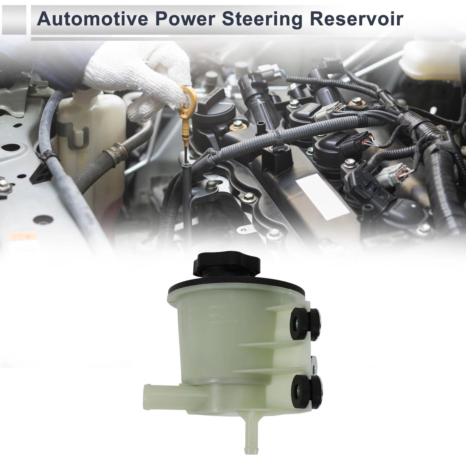 Power Steering Reservoir for Ford Taurus (2000–2005) 1 Pc Beige
