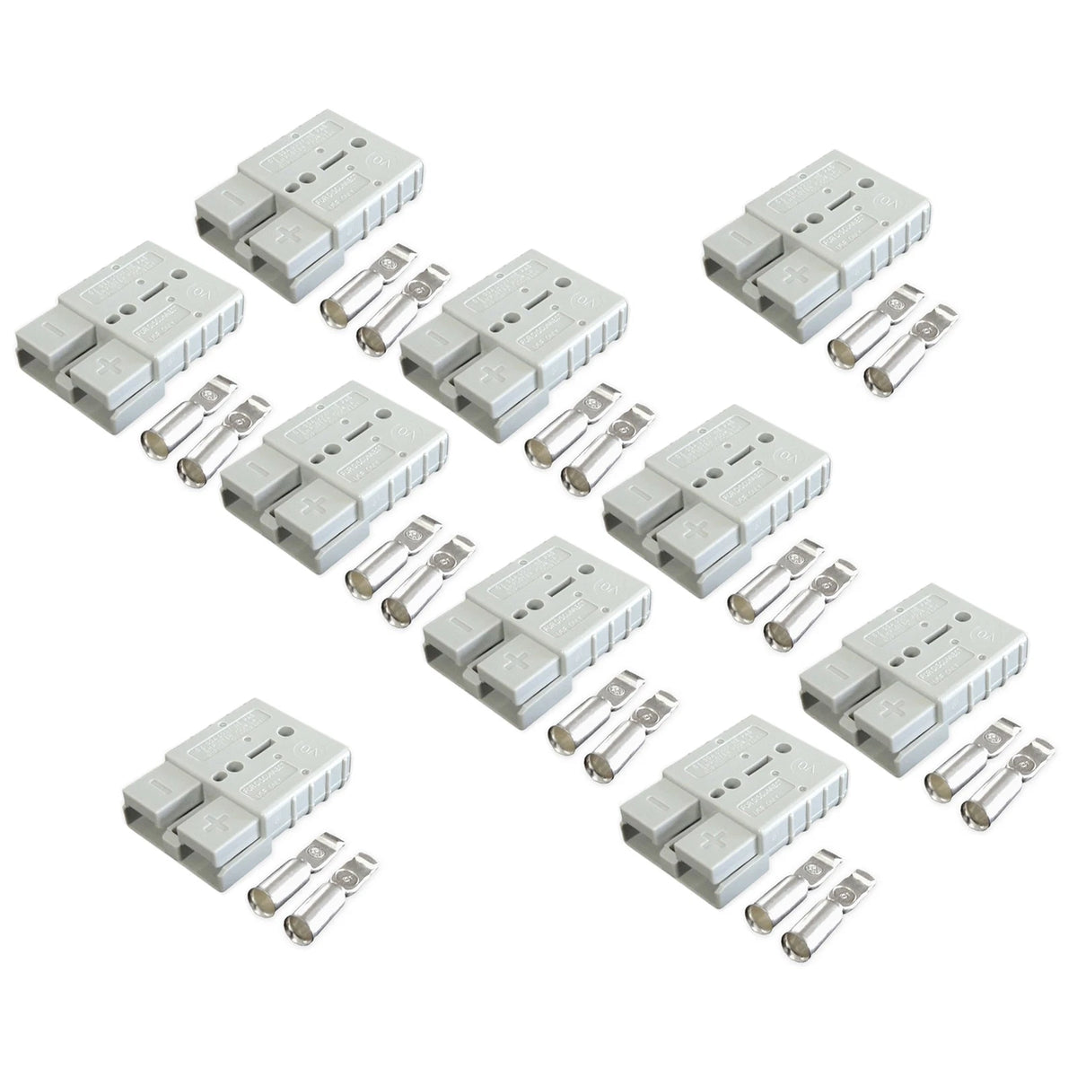 10Pcs Anderson Style Plug Connectors 50 AMP 12-24V 6AWG
