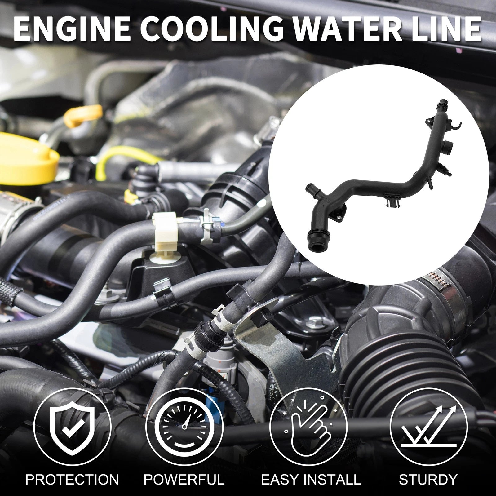 Engine Cooling Water Line for Audi Q5 3.2L V6 (2009–2012) Replacement