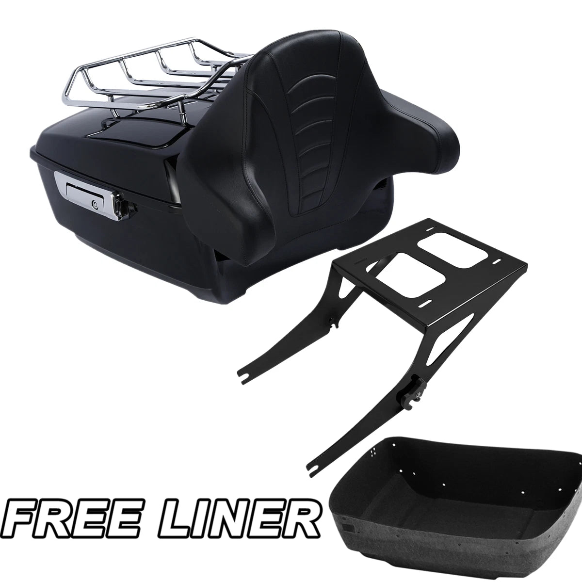 Trunk Rack Backrest Pad for Harley Fat Boy (2008–2016)
