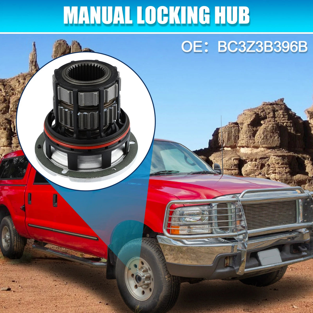 Manual Wheel Locking Hub for Ford F250 F350 Super Duty (2005–2022)