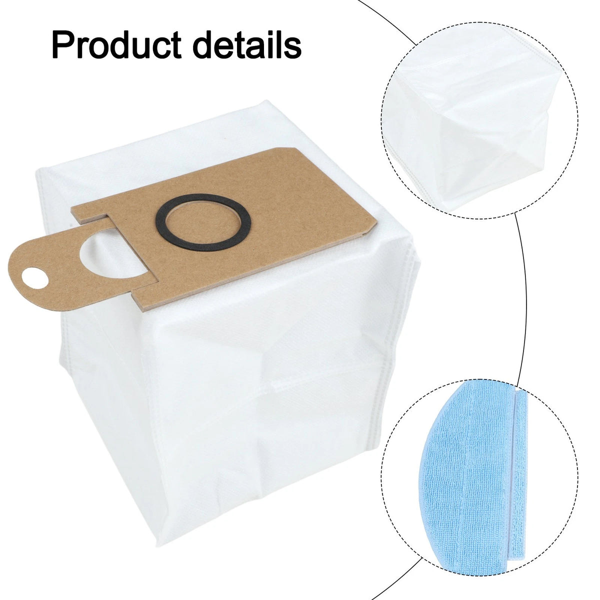 Large Capacity Floor Cleaning Dust Bags Kit for Automotive Use