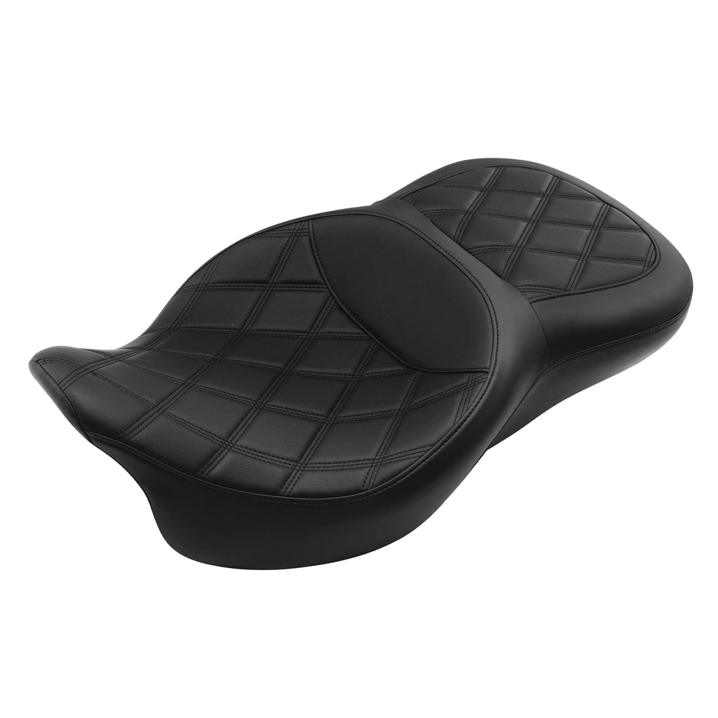 Black Driver Passenger Seat for Harley Touring Electra Road Glide (2009–2023)