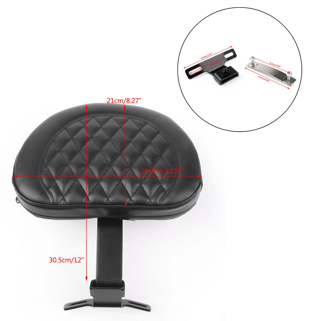 Driver Backrest Pad for Harley-Davidson FLSTF Heritage Softail (2007–2017)