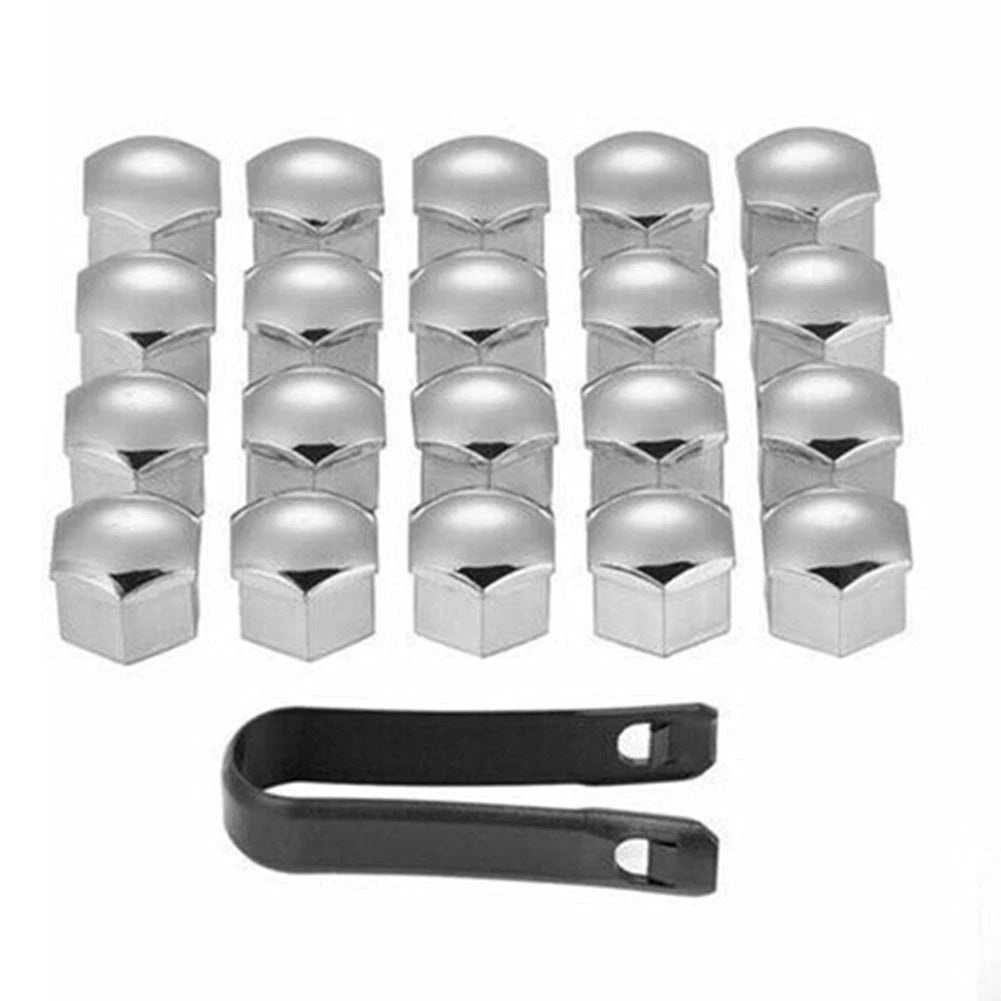 20x 21mm Wheel Nut Caps for Rust Proofing with Removal Tool