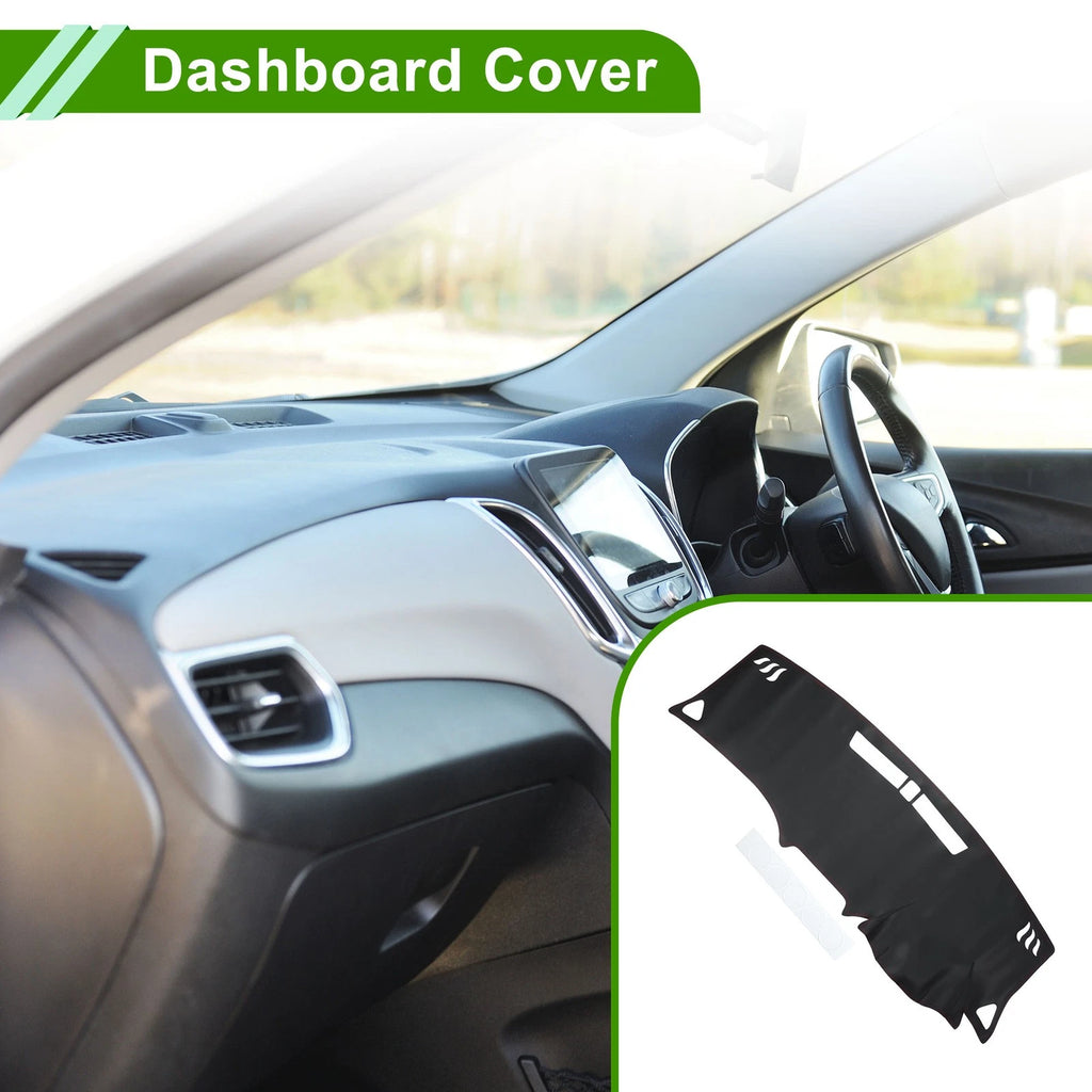 Dashboard Cover Dash Mat for Chevrolet Equinox 2018–2019 Black Red