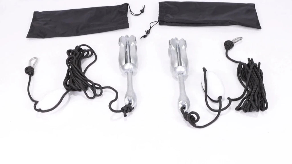 2X Folding Kayak Anchor Set for Grapnel Boat (5.5LB)