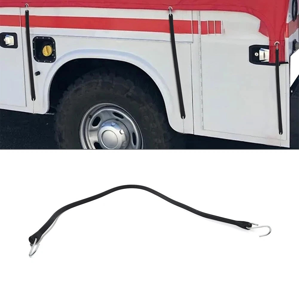 Set of 4 Heavy Duty Rubber Tarp Straps Tie Down Bungee Cords 41"