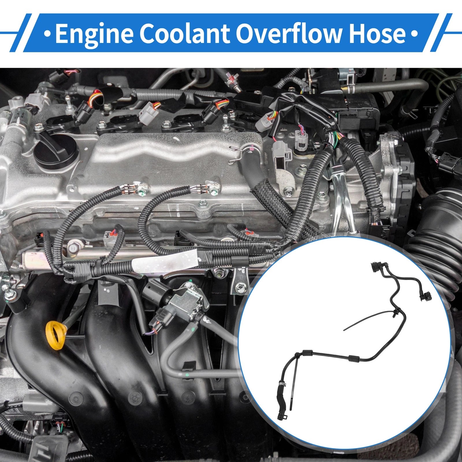 Engine Coolant Overflow Hose Replacement for Mercedes-Benz C300 2015-2018