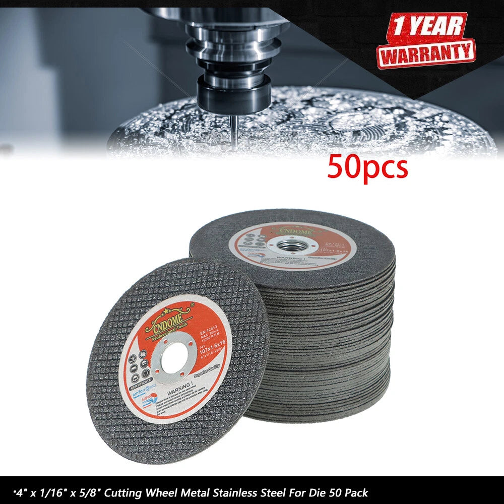 Cutting Wheel 50 Pack for Die (4" x 1/16" x 5/8")
