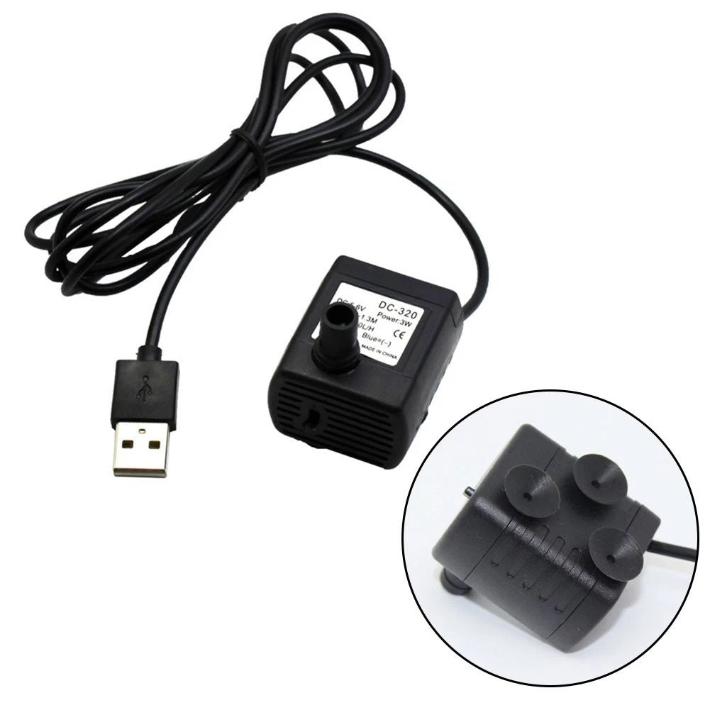USB Powered Fountain Pump Kit for Water Features