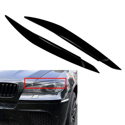 Headlight Eyebrow Trim for BMW X6 E71 E72 X6M X5M E70