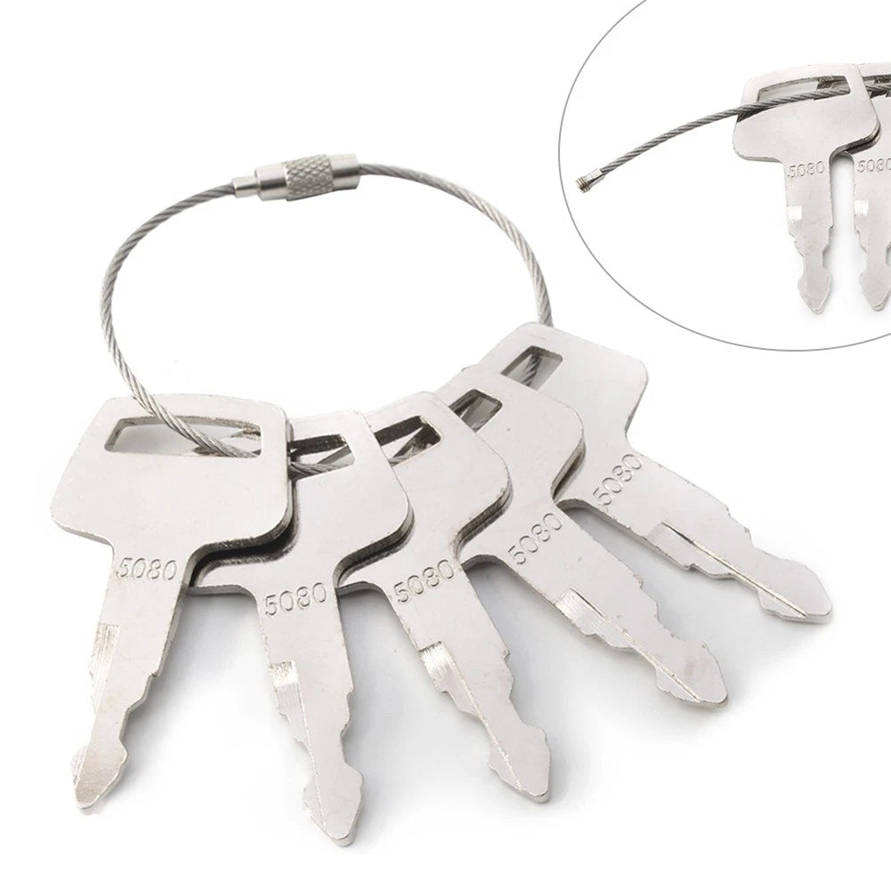 5PCS Ignition Keys for IHI Excavator (Heavy Equipment)