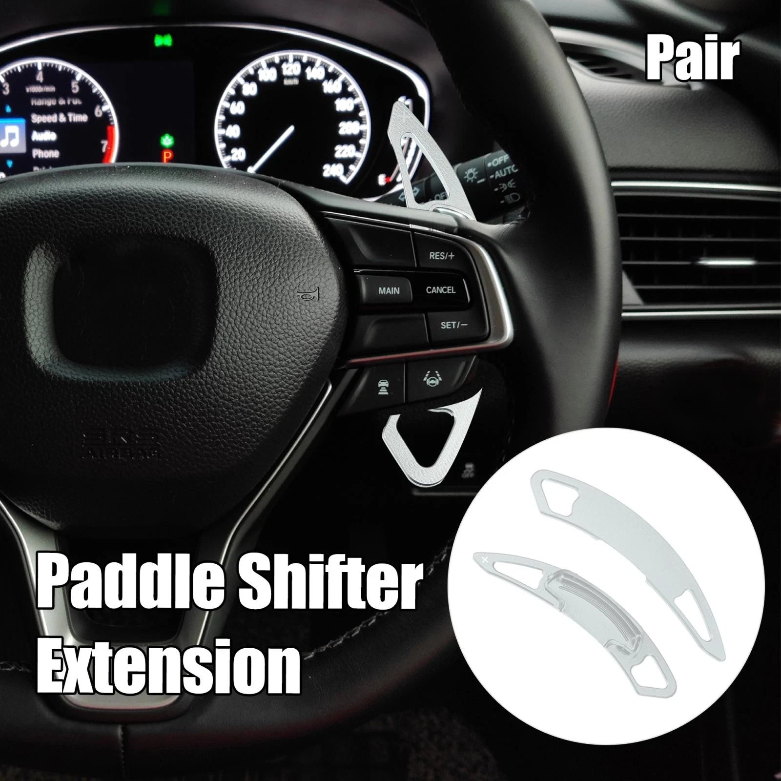 Paddle Shifters Aluminum Alloy Pair Replacement for Honda Spirior (2015–2018)