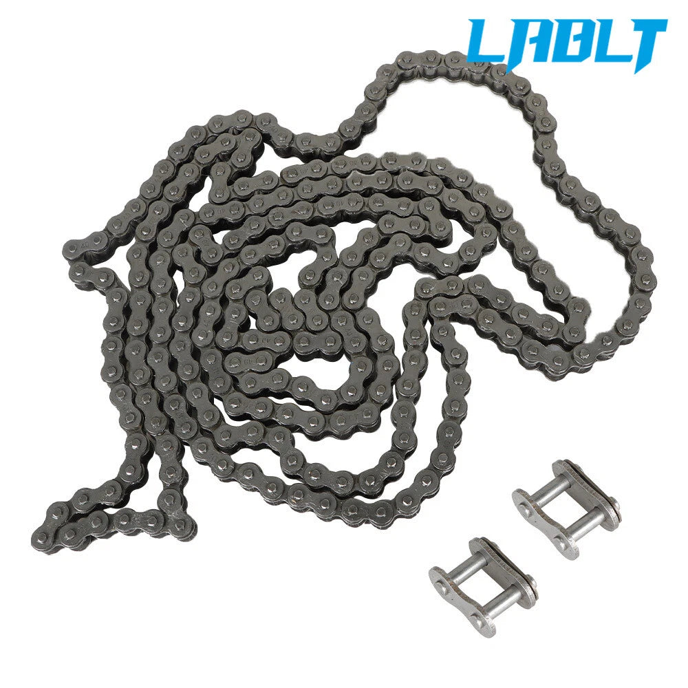10 Feet #40 Roller Chain with 2 Connecting Links for Various Applications