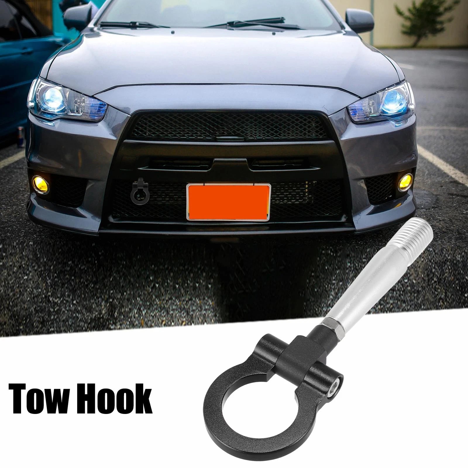 Tow Hook Screw On Round Ring for Mitsubishi Lancer EVO X (2008–2015)