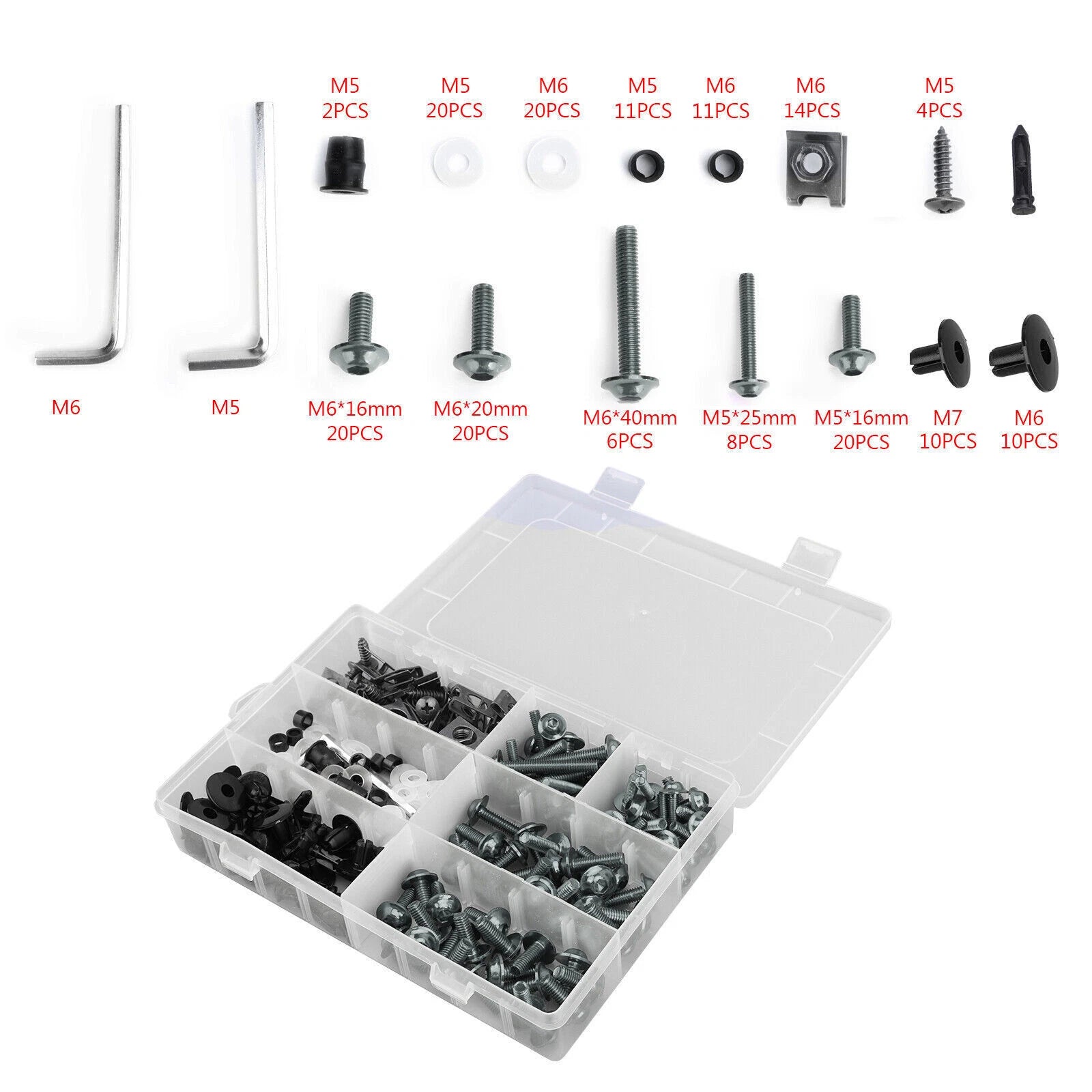 Fairing Bolt Kit for Honda CBR 600 900 919 954 1000 RR 1100XX (T9)