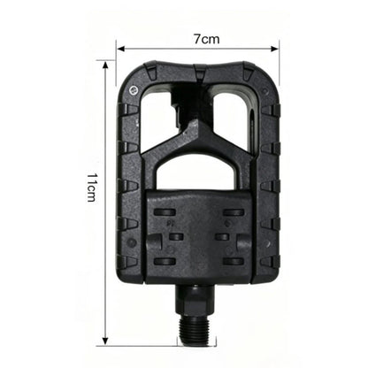 Plastic Folding Bicycle Pedals for Foldable Bikes (11x7x3cm)