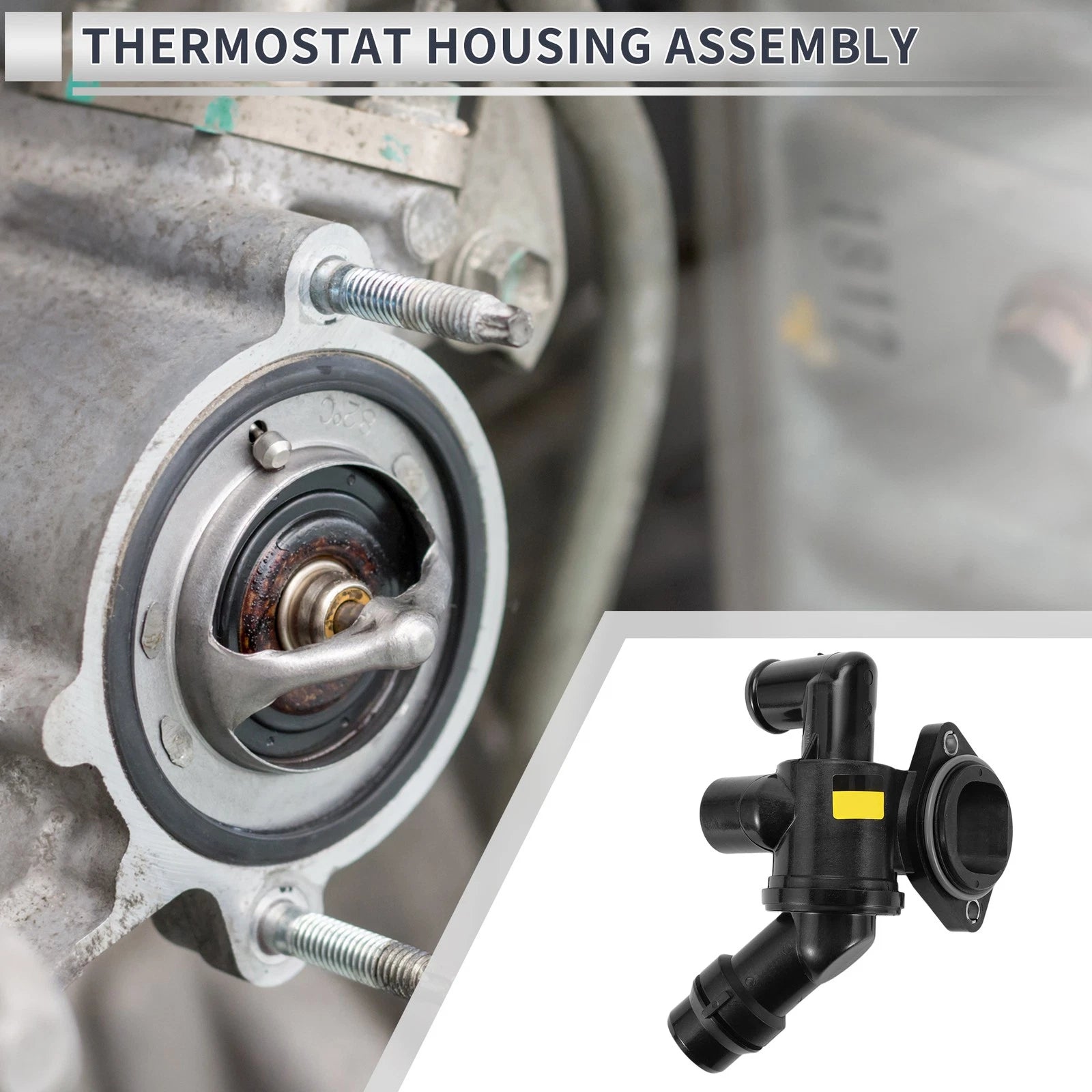 Engine Coolant Thermostat Housing Assembly for Audi A4 Quattro (2005–2009)