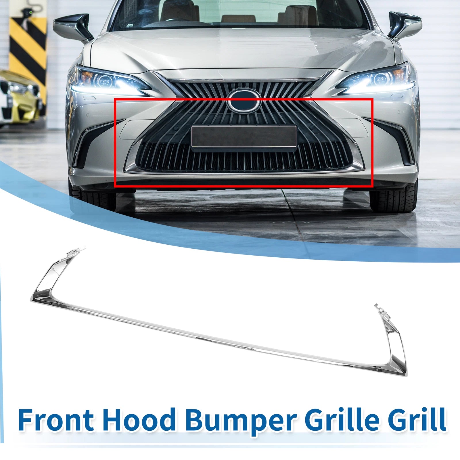 Front Lower Hood Bumper Grille for Lexus ES 250 (2016–2024)