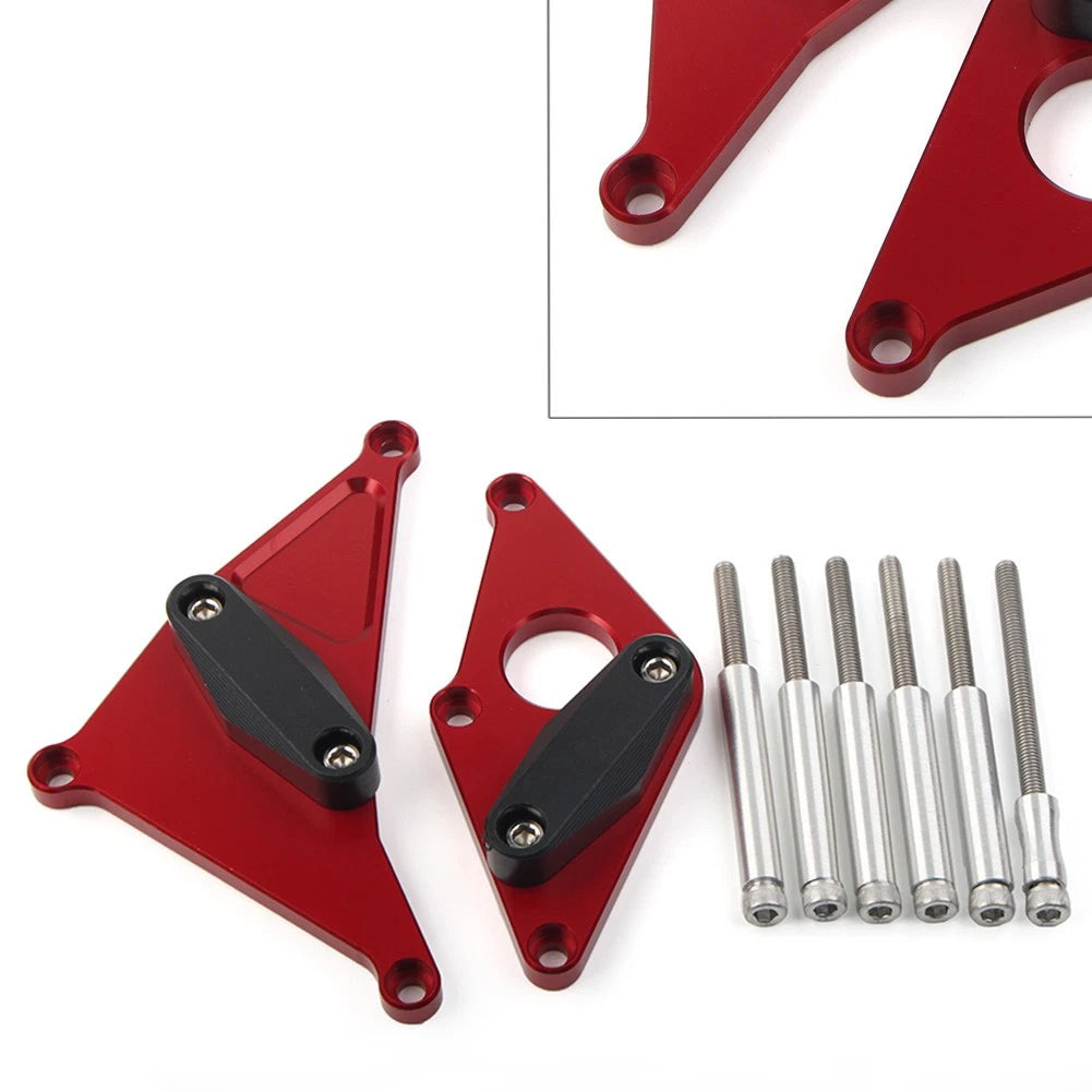 Engine Case Slider Protector Cover for Suzuki SV650 (2016–2018) Aluminum Red