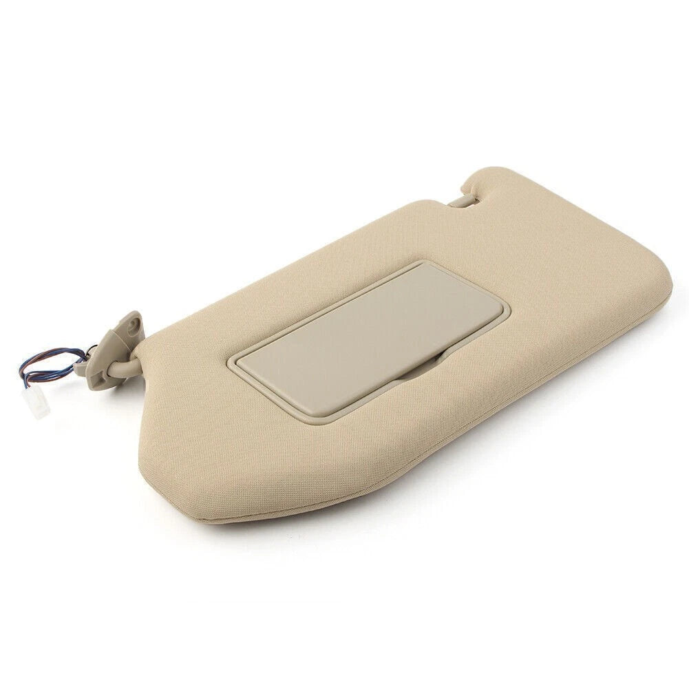 Left Side Sun Visor Cover for Nissan Pathfinder (2013–2018) 16 BeigeCar