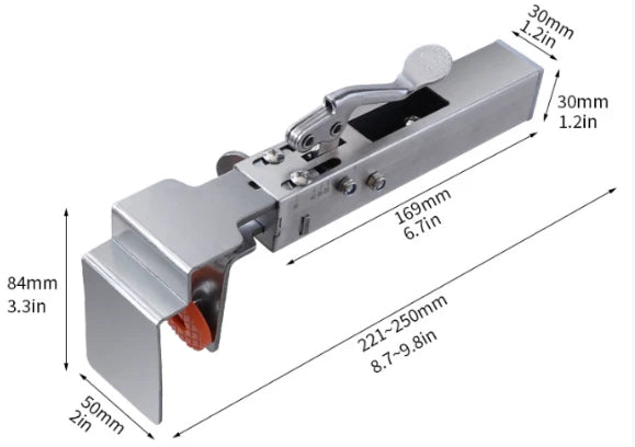 Clamp System for Drawer Front Mounting Cabinet Door Alignment