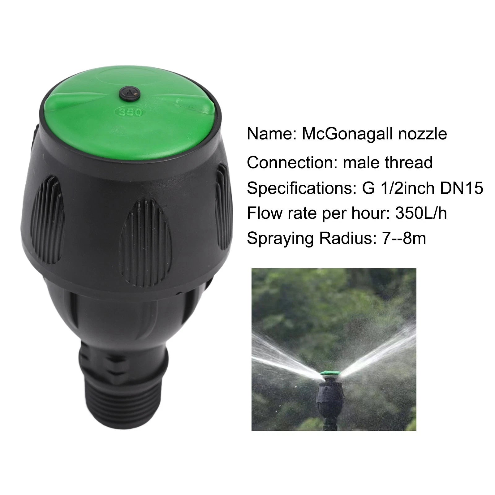 2X High Efficiency Landscape Sprinkler with Adjustable Spray Distance
