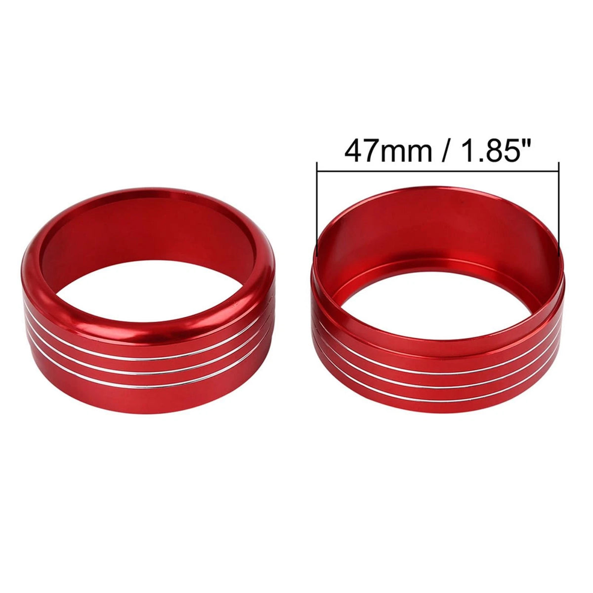 3pc AC Climate Control Ring Knob Trim Covers for Subaru Impreza WRX (2015–2021)