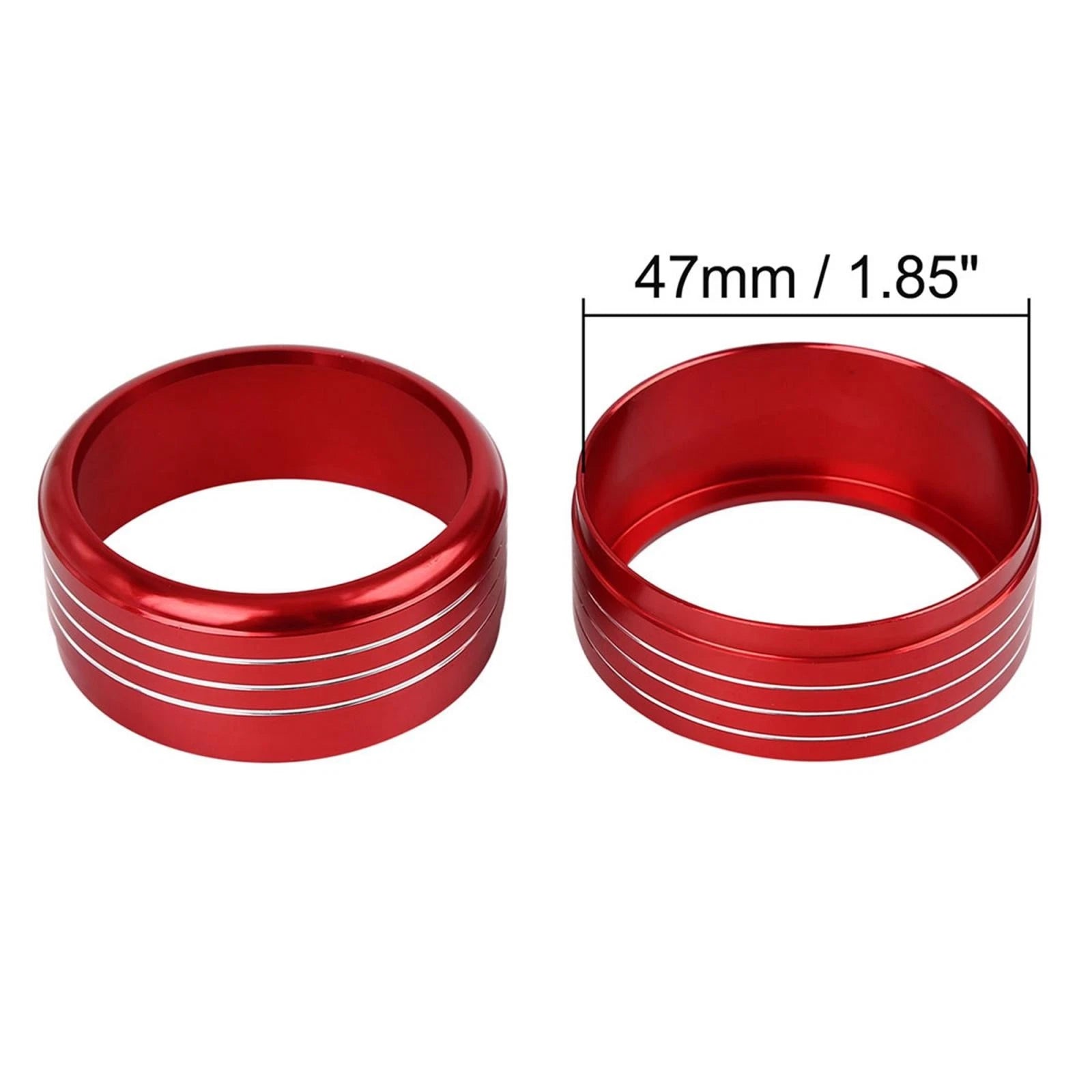 3pc AC Climate Control Ring Knob Trim Covers for Subaru Impreza WRX (2015–2021)