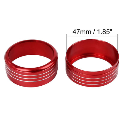 3pc AC Climate Control Ring Knob Trim Covers for Subaru Impreza WRX (2015–2021)