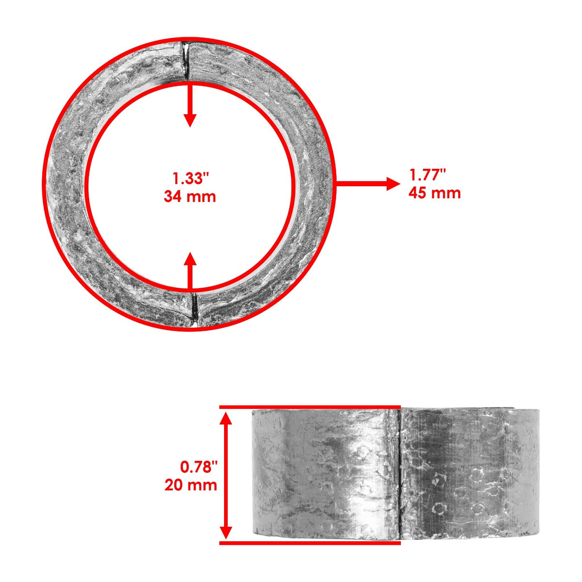 Exhaust Pipe Gasket Replacement for Yamaha V Star 1100 XVS1100 (1999–2009)