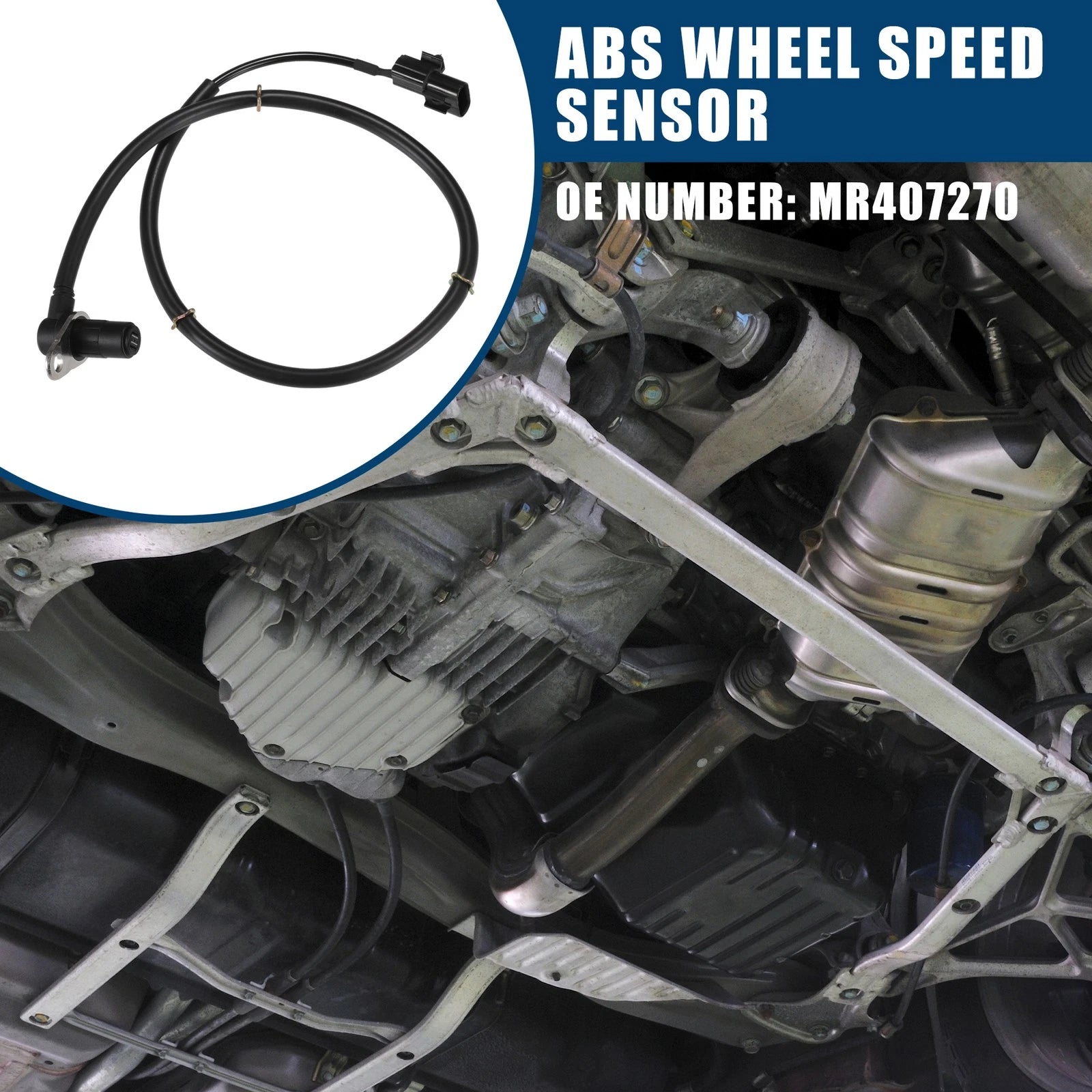 ABS Wheel Speed Sensor Rear Left Replacement for Mitsubishi Pajero (2001–2006)