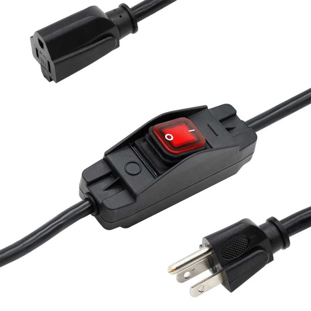ON Off Switch for Inline Cord Waterproof LED Indicator