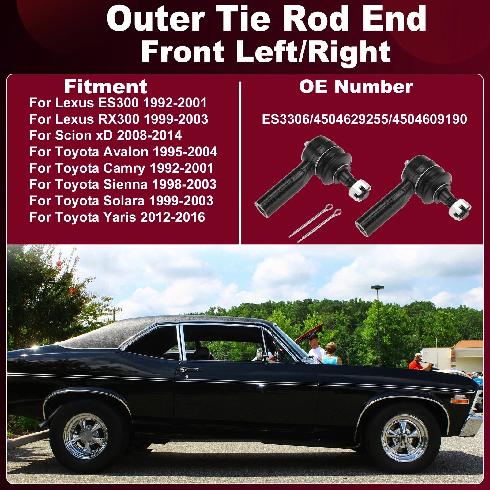 ES2382 Outer Tie Rod Ends for Chevrolet Nova (1985–1988)