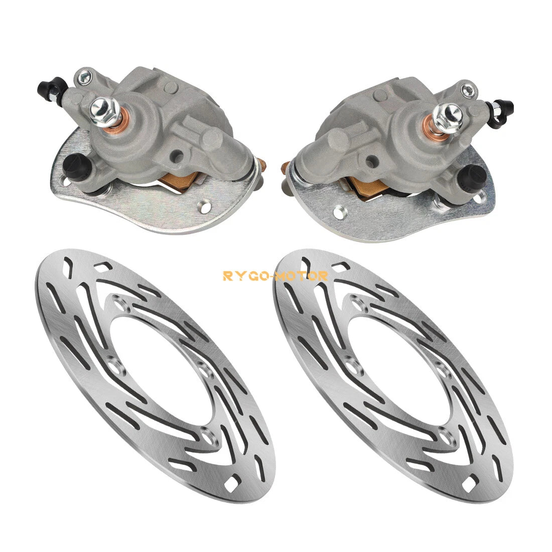 Front Brake Calipers & Disc Rotors for Yamaha Kodiak 700 YFM700 (2016–2020)