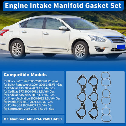 Intake Manifold Gasket Set for Nissan Altima (2007–2018) MS97143 MS1 9450