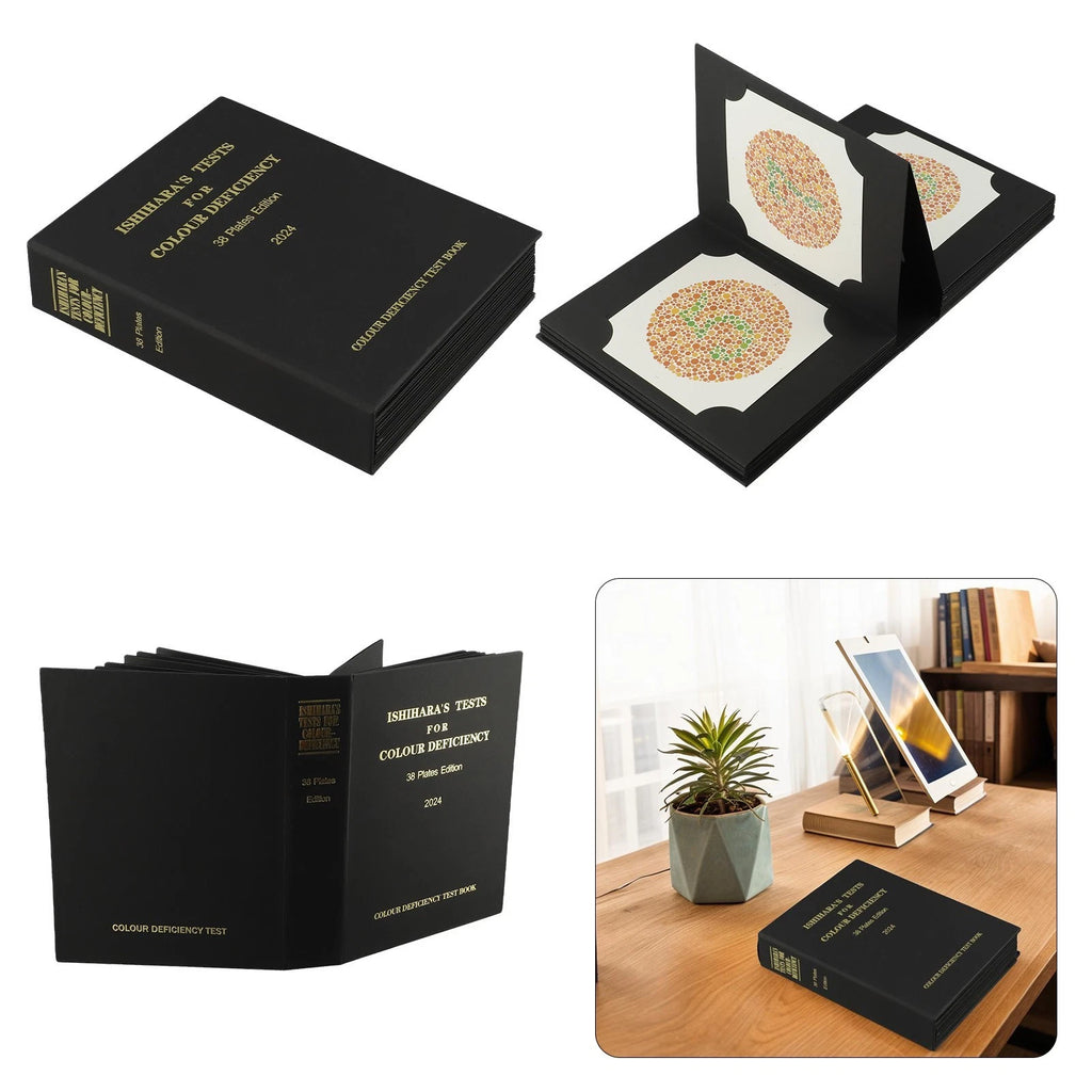 38 Piece Ishihara Optometry Test Book for Color Blindness Evaluation (2024)