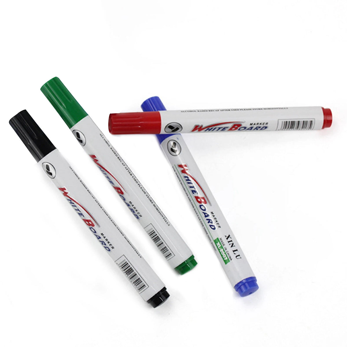 Set of 4 Whiteboard Marker Pens Dry-Erase 2mm Tip