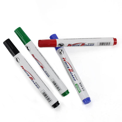 Set of 4 Whiteboard Marker Pens Dry-Erase 2mm Tip