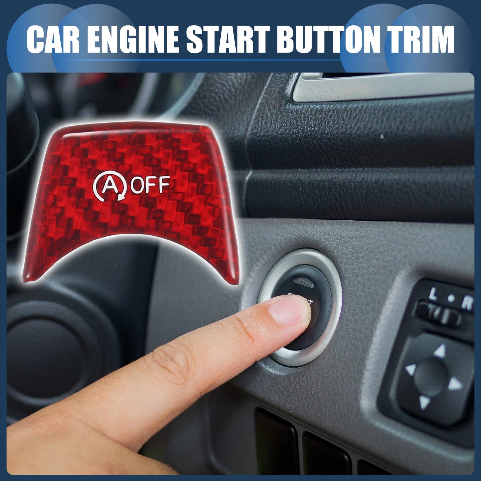 Engine Start Stop Button Cover Replacement for BMW (2015–2020)