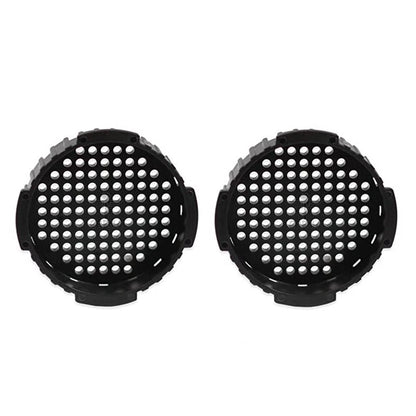 Filter Lid Cap Set of 2 for AeroPress Coffee Maker Black Rubber