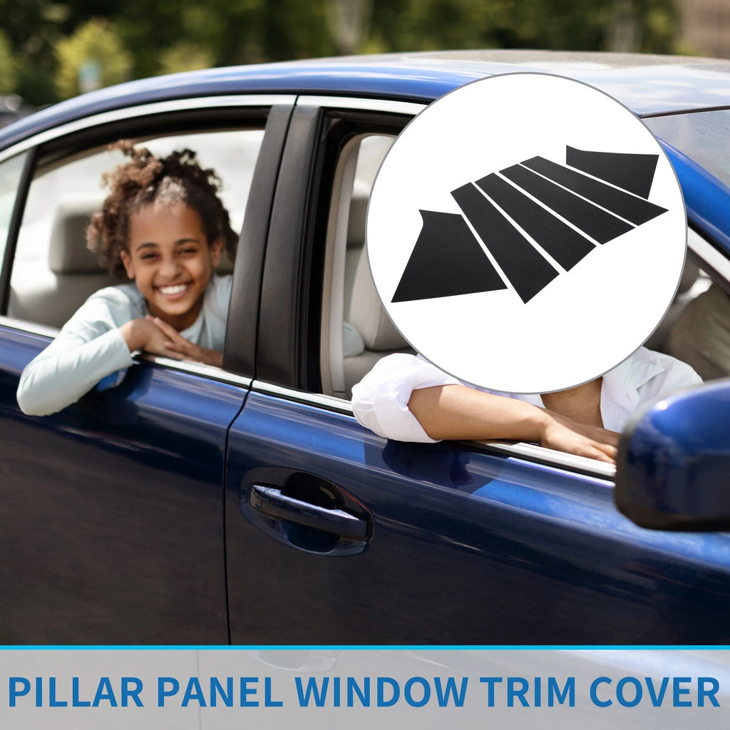 6 Pcs Window Pillar Trim Covers Replacement for Chevrolet Malibu (2016–2023)
