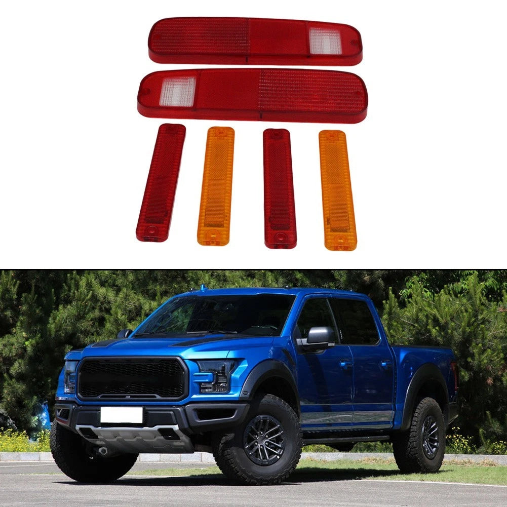 Set of 4 LED Tail Lights & Side Markers for Trucks (Compatible)