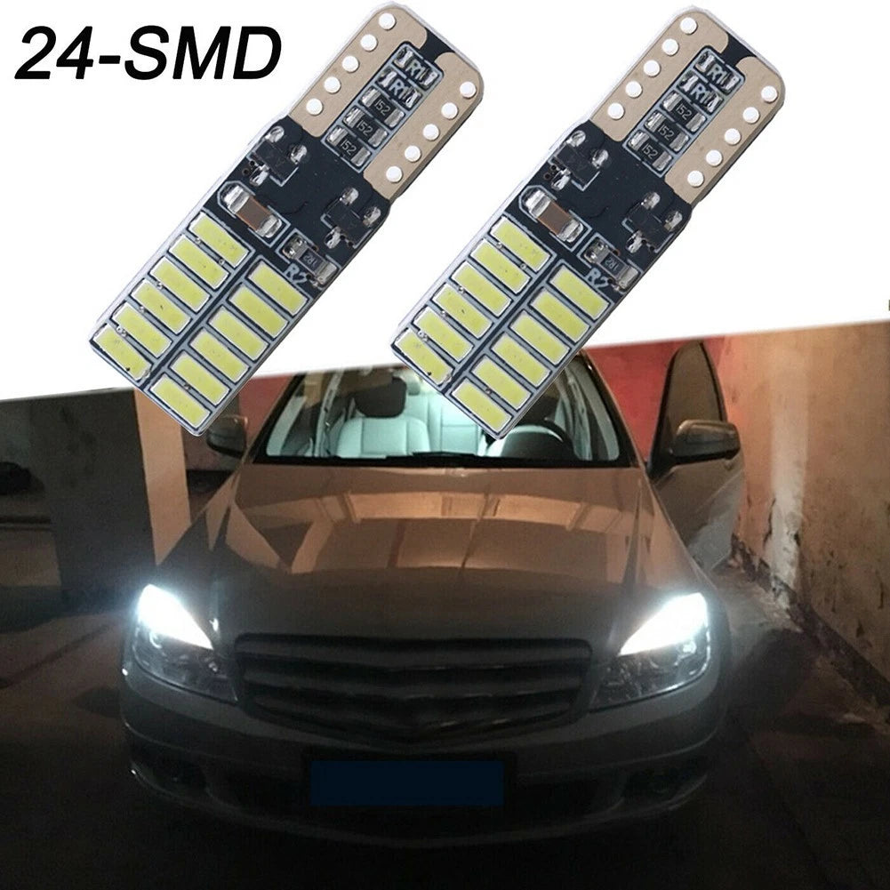 For W204 Xenon White 24-LED Eyebrow Parking Light Bulbs Parts 2Pcs