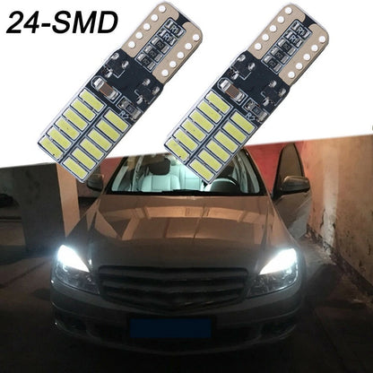 For W204 Xenon White 24-LED Eyebrow Parking Light Bulbs Parts 2Pcs