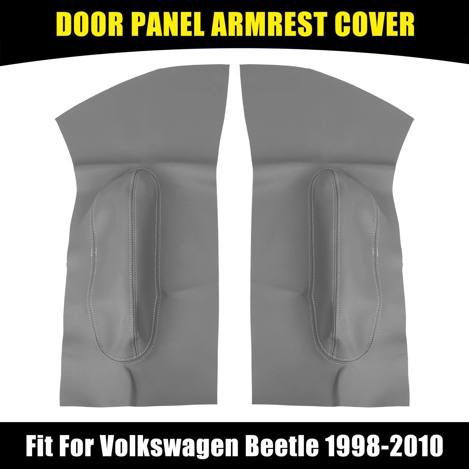 Microfiber Leather Door Panel Armrest Cover Pair for Volkswagen Beetle (1998–2010)
