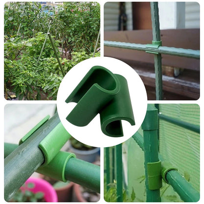 50pcs Plant Trellis Connector Clips for Garden Frame Rod