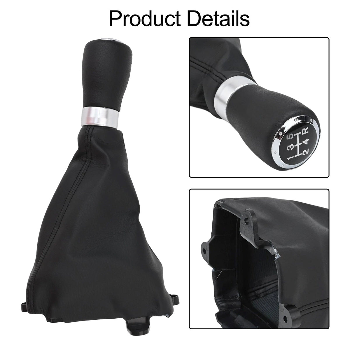 Black Gear Shift Knob Boot for Honda Accord VIII (2008–2014)
